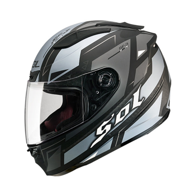 SOL SF-3 레인저스 무광 블랙/그레이 풀페이스 헬멧