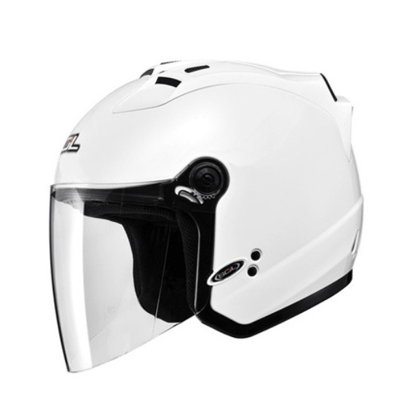SOL 27S 솔리드 화이트 오토바이 오픈페이스 헬멧